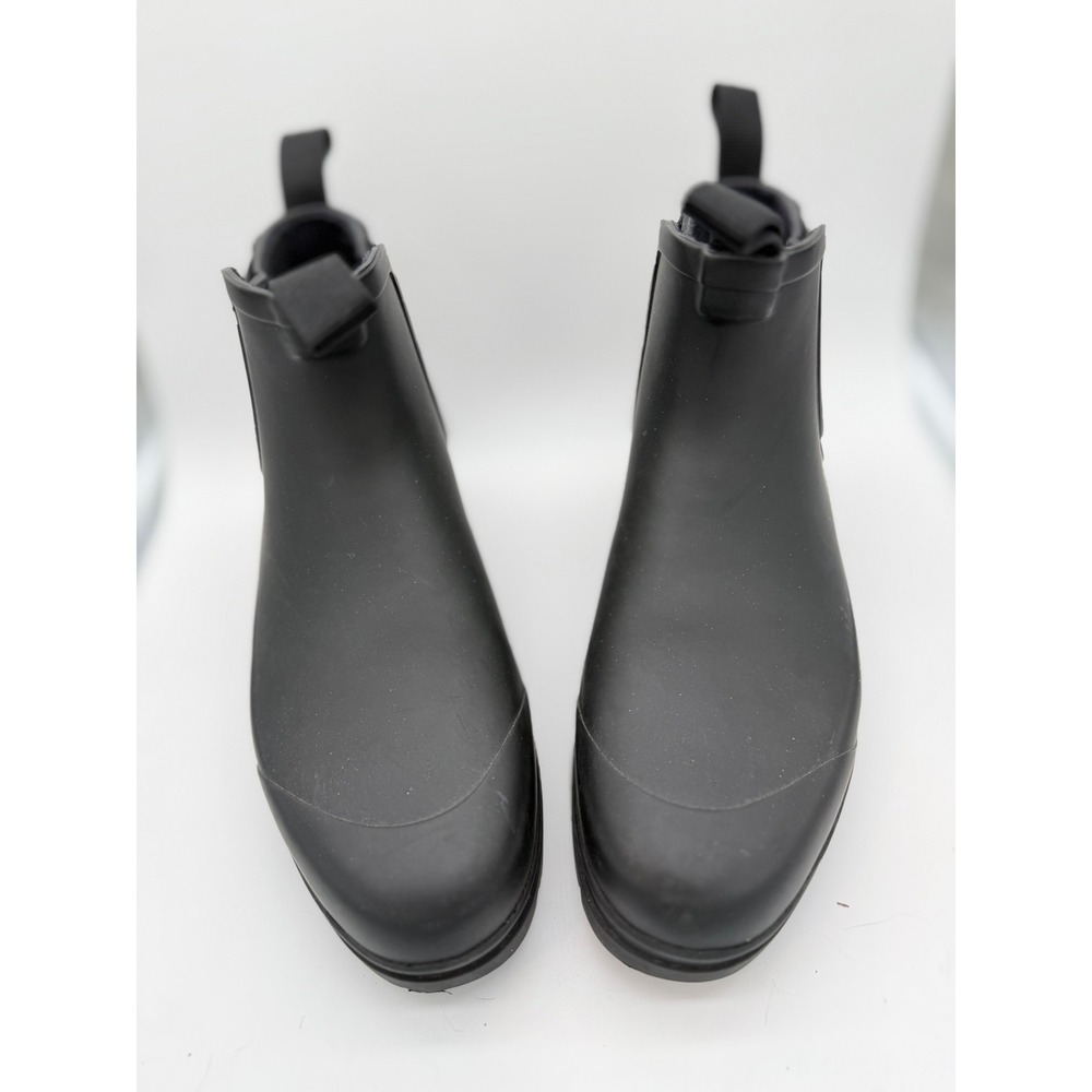 Everlane The Rain Boot Black‎ Recycled Rubber Chelsea Lug Sole Ankle Boots 7